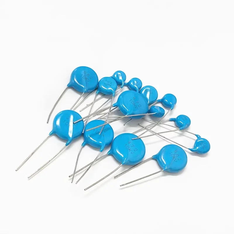 10PCS 고전압 세라믹 커패시터 10KV 10P15PF22PF33P 39PF 47PF 51PF 100PF 150PF