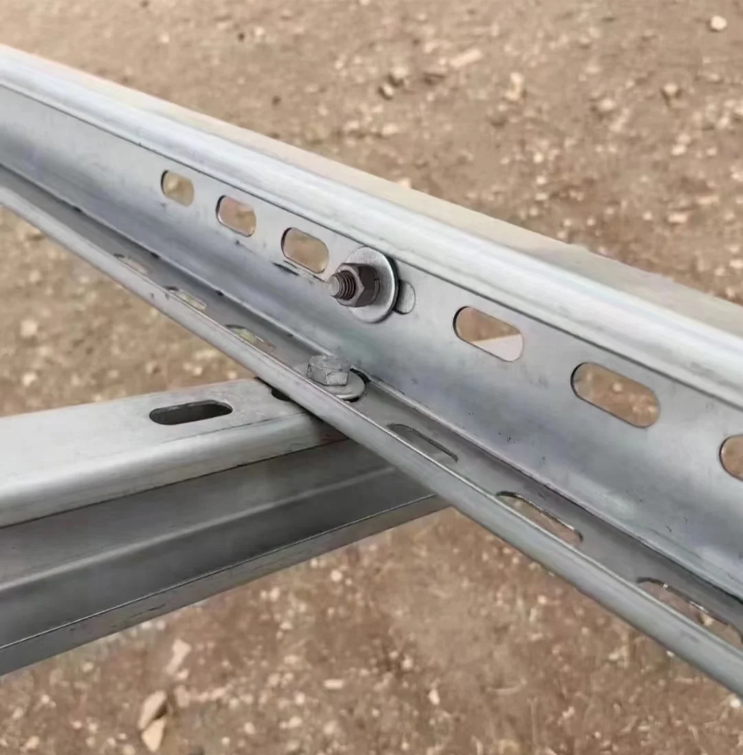 Cold Formed Carbon Steel U Channel Photovoltaic Bracket with Screws Base Plate Trapezoid Roofing Clamp Z Type Direct Connection