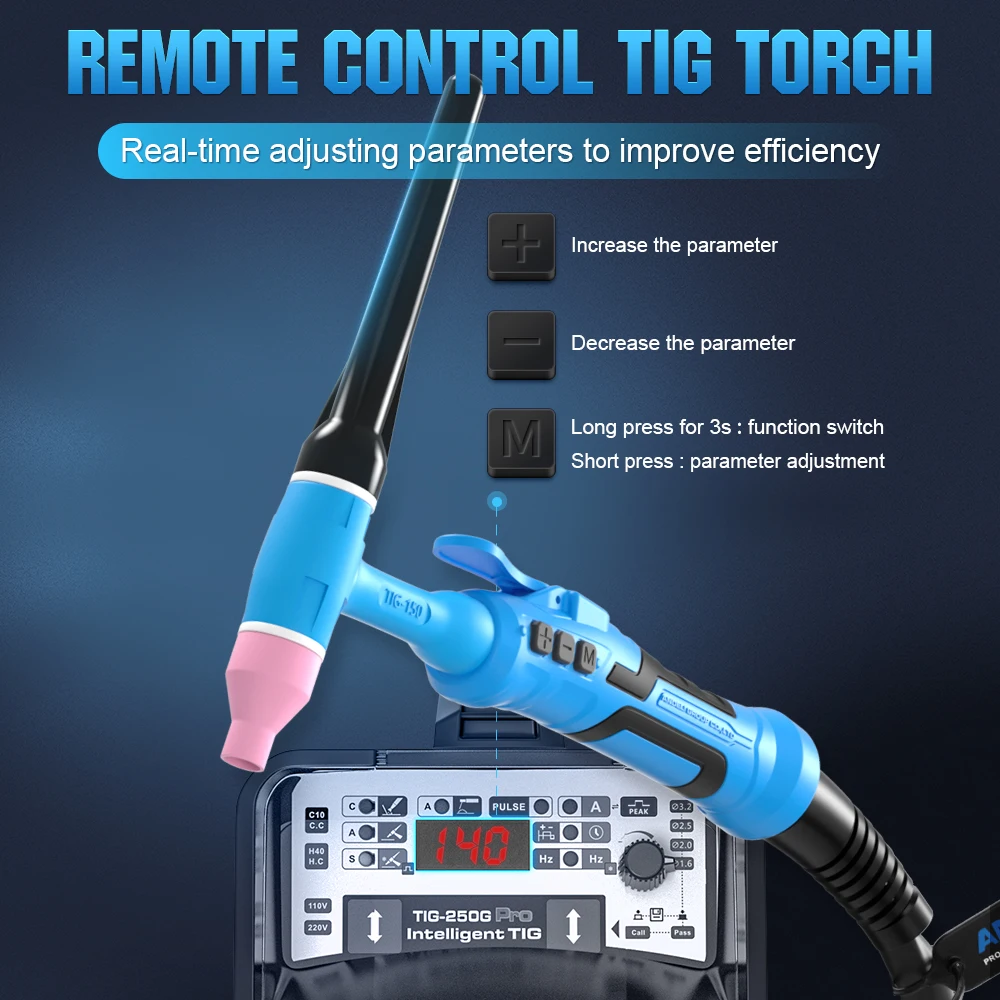 Imagem -02 - Andeli 110 220v Máquina de Solda a Frio Hot Cold Mma Clean Tig Pulso em Igbt Inversor Multi-função Soldadores Tig