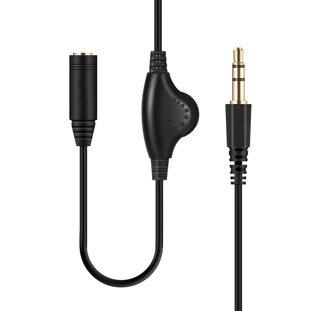 3.5mm kabel rozszerzenie Audio AUX z regulacją głośności 1/8 \