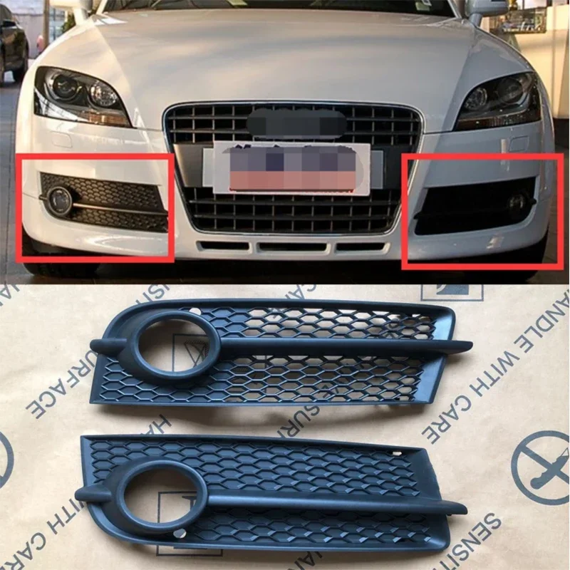 Auto Left Right Front Bumper Fog Light Grille Grill Cover for Audi TT 8J 2006 2007 2008 2009 2010 2011 2012 2013 2014