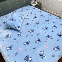 Stitch Cartoon Blanket Flannel Soft Warm Blanket Pillowcase Japanese Style Cartoon Printed Blanket Bedding Sofa Cover for Girls