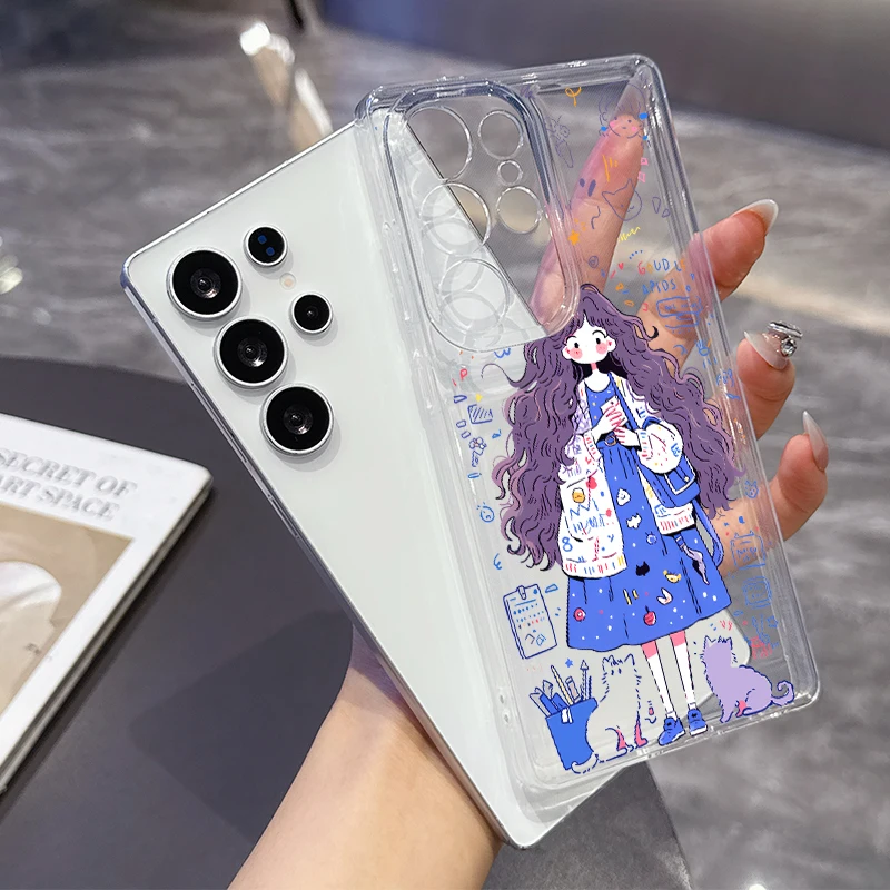 

Graffiti cat elements Phone Case for Samsung A22 23 24 25 26 A31 32 33 34 35 A50 51 52 53 54 55 71 72 73 Transparent Soft Covers