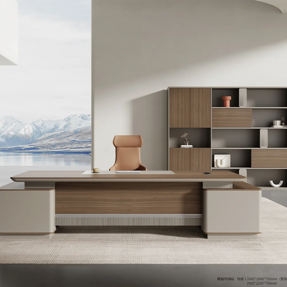 Adjustable Modular Solid Wood Modern Luxury Bedroom Office Workstation Desk-Economical Commercial Extendable Features Factory