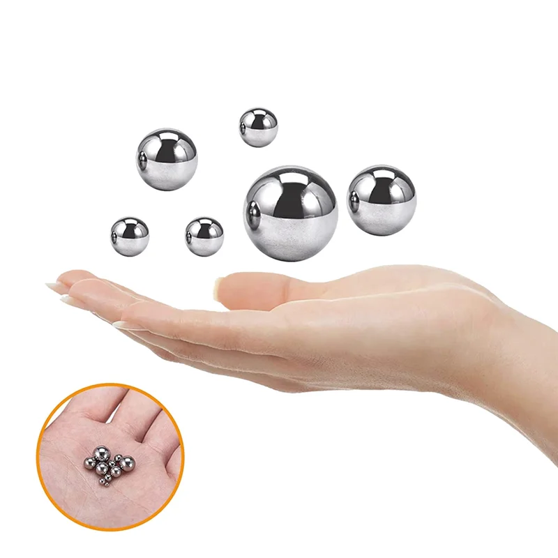 

AD08-600 Pcs 12 Size Stainless Steel Precision Steel Balls Assortment Kit Mixing Balls