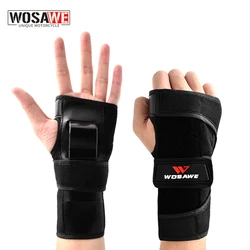 WOSAWE Adjustable Ski Strokes Wrist Support Gear Hand Protection Roller Palm Pads Protector Snowboard Skating Guard Men Women