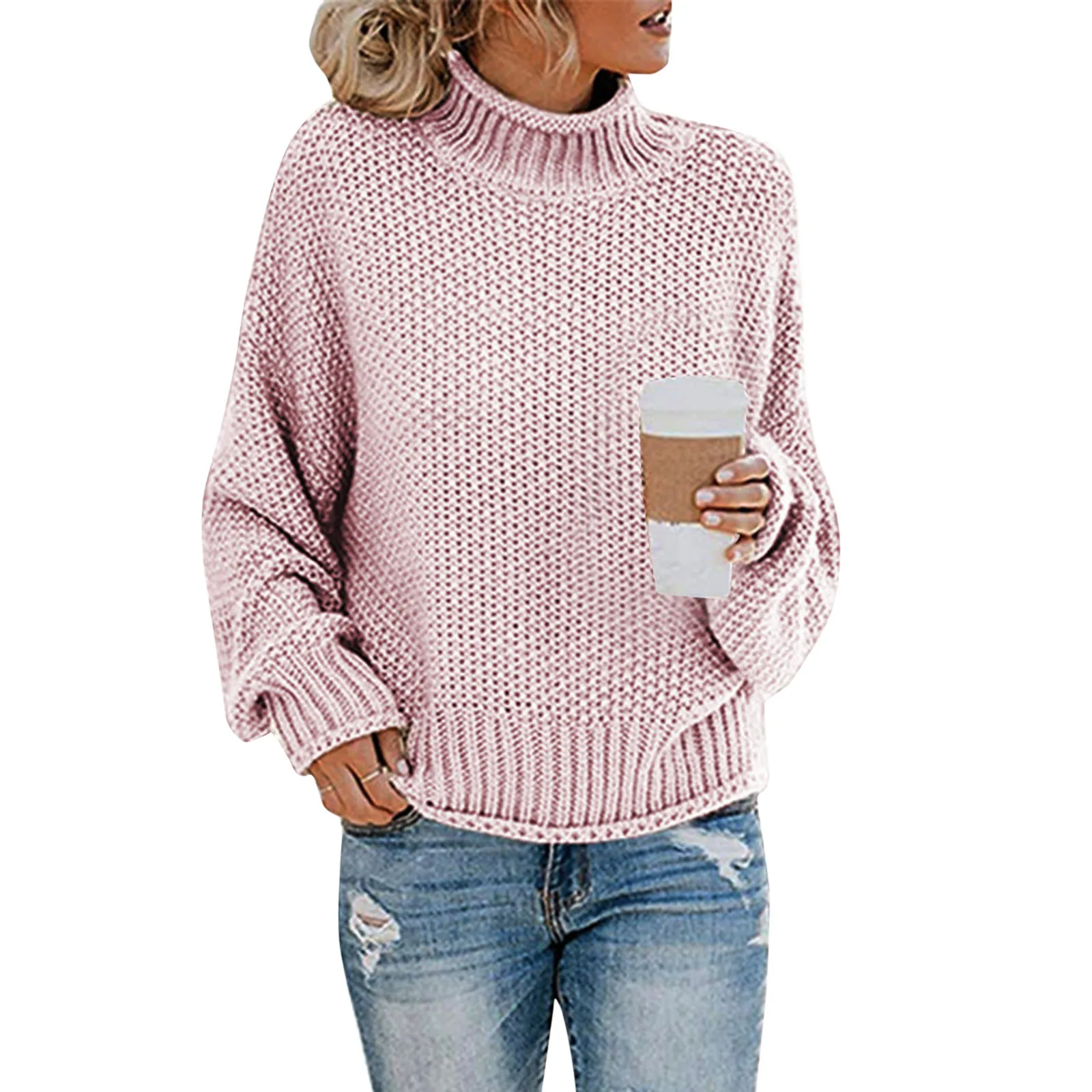 Sweater Female Autumn Winter Knitted Women Sweater Pullover Female Tricot Jersey Jumper Femme High Collar Women Clothes