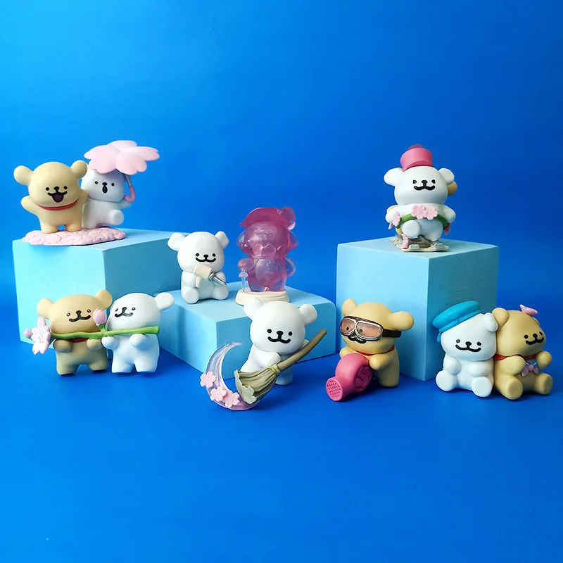 

Cute Line Dog Romantic Cherry Blossom Series Blind Box Collectible Toy Decorative Doll Children's Plaything Girl Ornaments