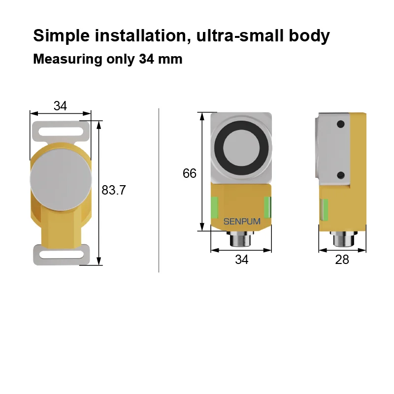 

Senpum Door Safety Sensor Magnetic Safety Interlock Switches Safety Interlock Switch for Industrial Doors