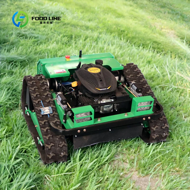 Track Lawn Mower Electric Garden Crawler Mower Self-Propelled Heavy Duty Multi Terrain Grass Cutting Machine