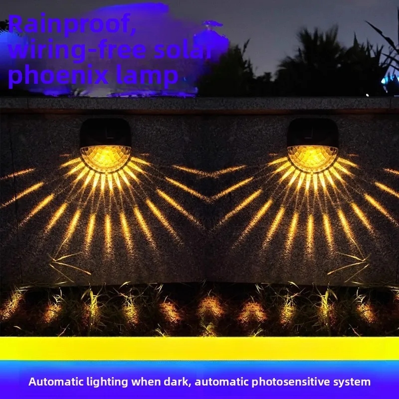 Solar Wall Lamp Outdoor Courtyard Balcony Decorative Light Terrace Balcony Atmosphere New Wall Washer