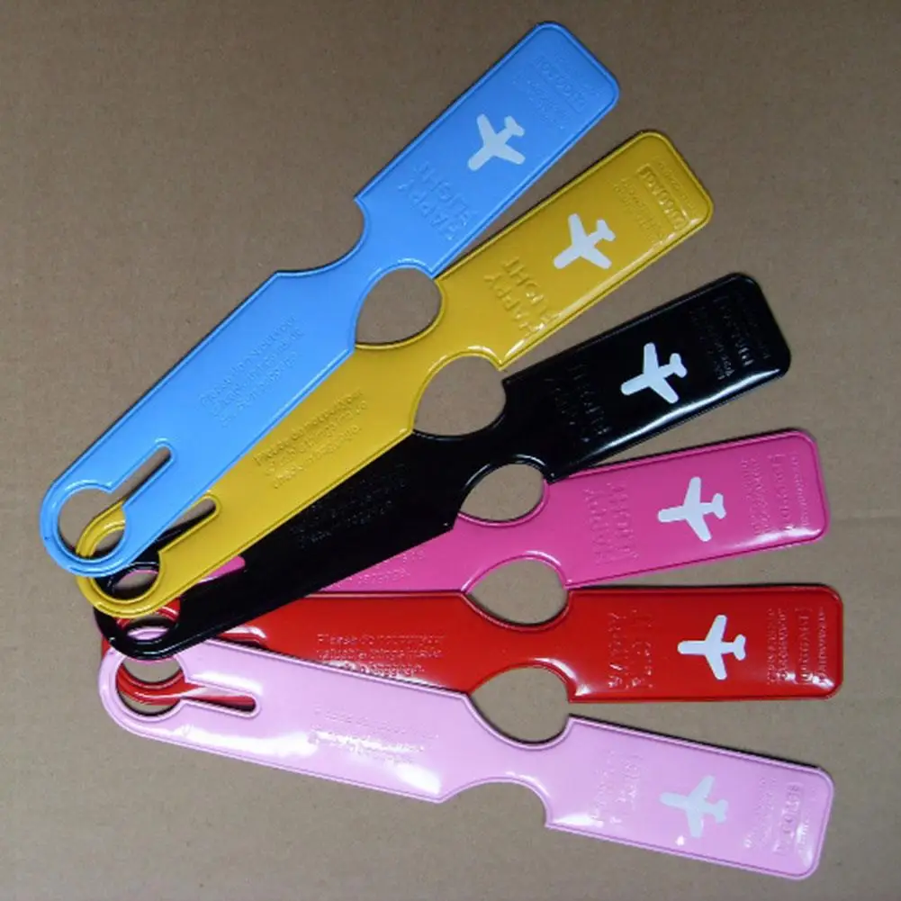 

1 Piece Multi Colors Long Strip Plastic Luggage Tag Travel Accessories For Women Or Men