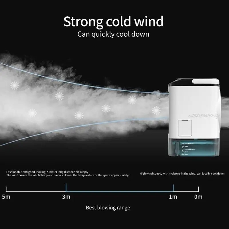 27rb 3 скорости миниатюрный кондиционер USB -питаний для льда охладители с ночным светом