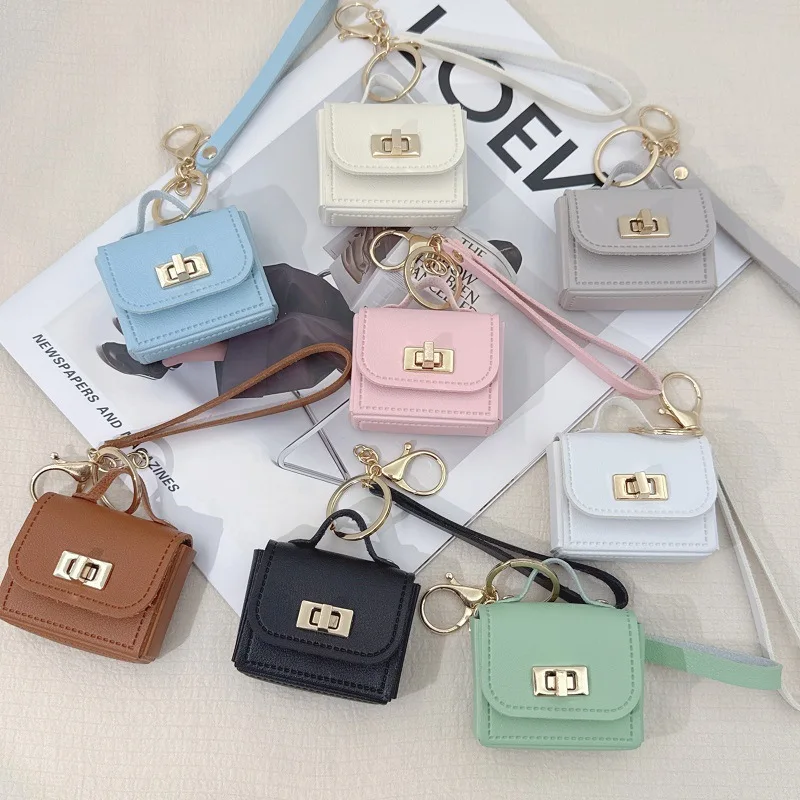 Mini Wax Purse Keychain, Hand Rope Coin Purse, Key Small Wallet Pendant, Bag Jewelry Decoration, Birthday Gift.