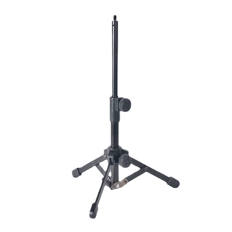 Mini Tabletop Tripod Microphone Mic Stand Holder With Threaded For Meetings Lectures Speaking And Ect