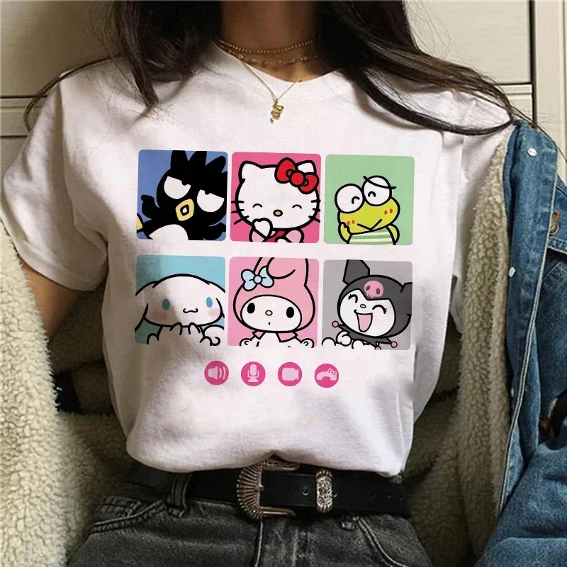 

Женская футболка с коротким рукавом, в Корейском стиле, с японским аниме