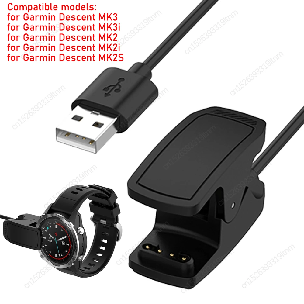 

Charger For Descent MK3 MK3i MK2 MK2i MK2S USB Charging Cable Clip Cradle 1M Smartwatch Charger Data Transfer Smart Accessories