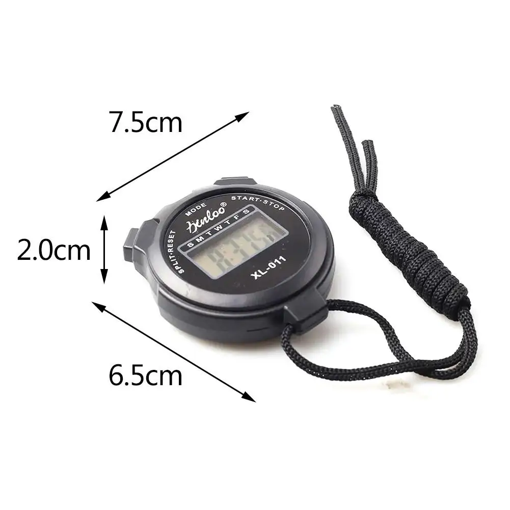 Portable Handheld Sports Stop Watch Digital Display Fitness Timer Counter 4Colors For Sports Stopwatch Chronograph