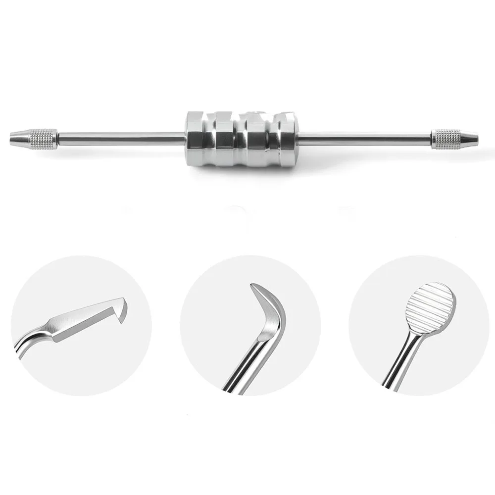 

JOY DENTAL Ручной стоматологический инструмент для удаления коронок из нержавеющей стали Ручной инструмент для удаления моста с 3 насадками Многоразовые стоматологические инструменты