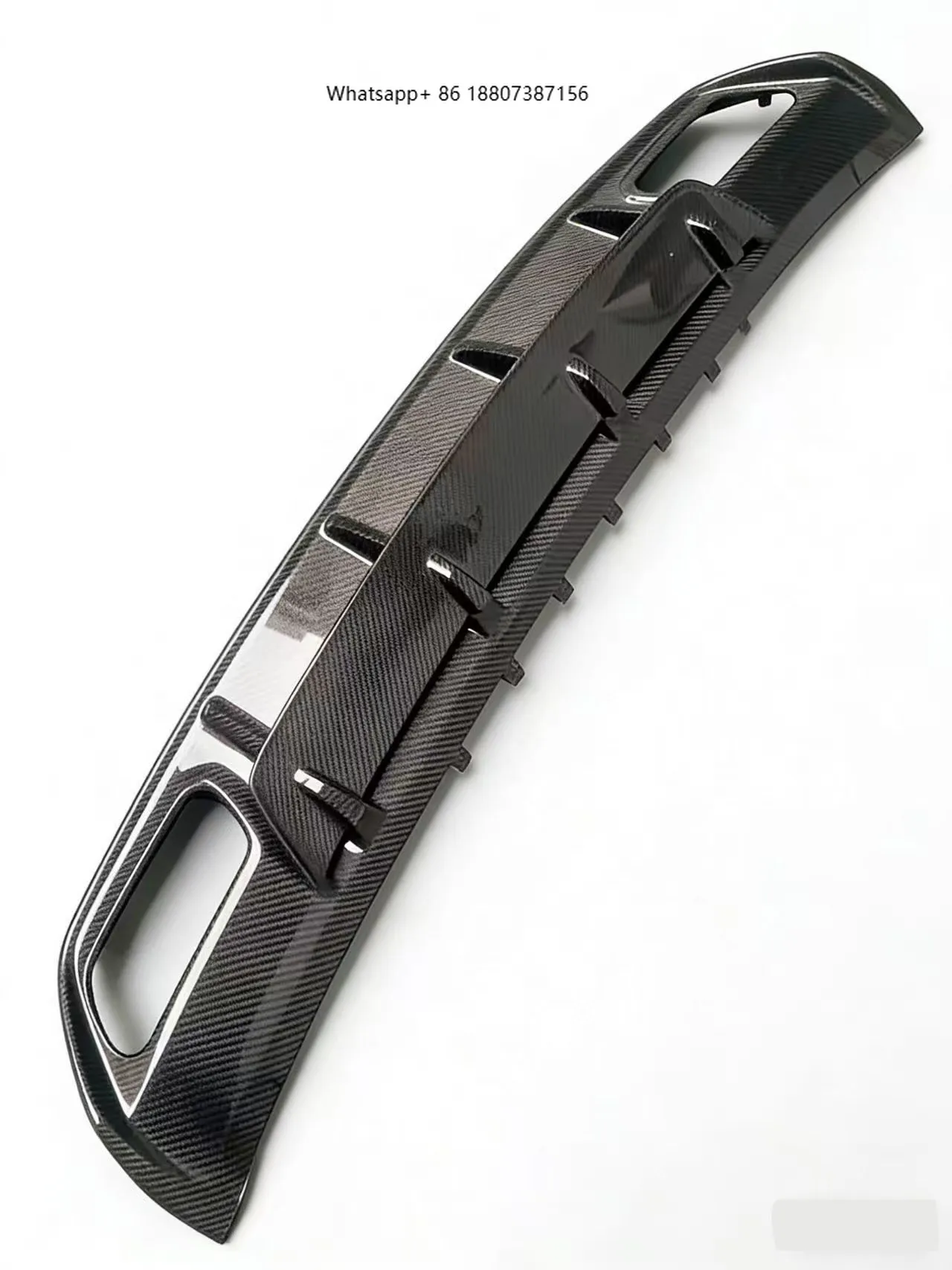 

For New W176 Class a RZ Style High Quality Carbon Fiber Exhaust Rear Diffuser Bumper Lip for MercedesBenz A-Class W176