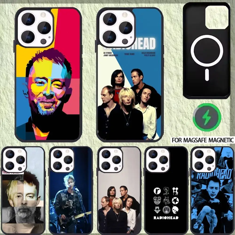 

R-Radiohead Rock Band Phone Case For iPhone 17,16,15,14,13,12,Plus,Pro,Max for Magsafe Magnetic Wireless Charging