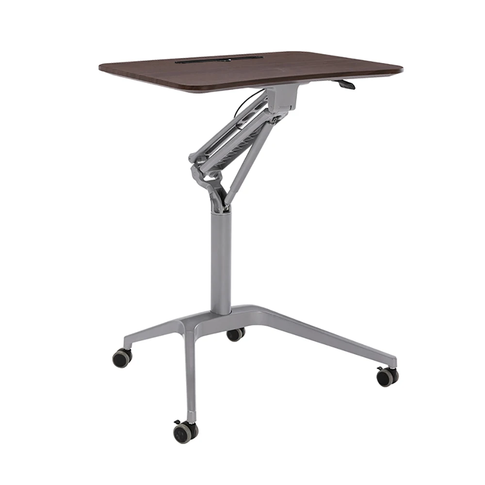 Table Stand W/ Panel & Hardware Adjustable Height Thicker Plate Mobile Laptop Desk Rolling Table Cart Computer Stand Holder