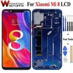 OLED Screen For Xiaomi Mi 8 LCD Display Touch Screen Digitizer Assembly For Xiaomi Mi8 LCD With Frame Screen Replacement+Tools