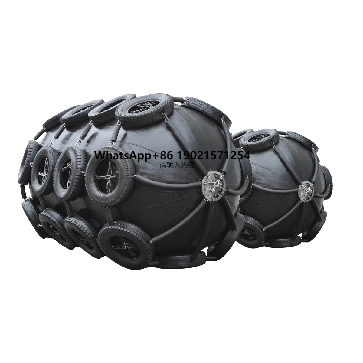 

Durable Yokohama Type Marine Pneumatic Rubber Fender Natural Rubber Floating Accessory with Aircraft Tyre for Ship Accessories