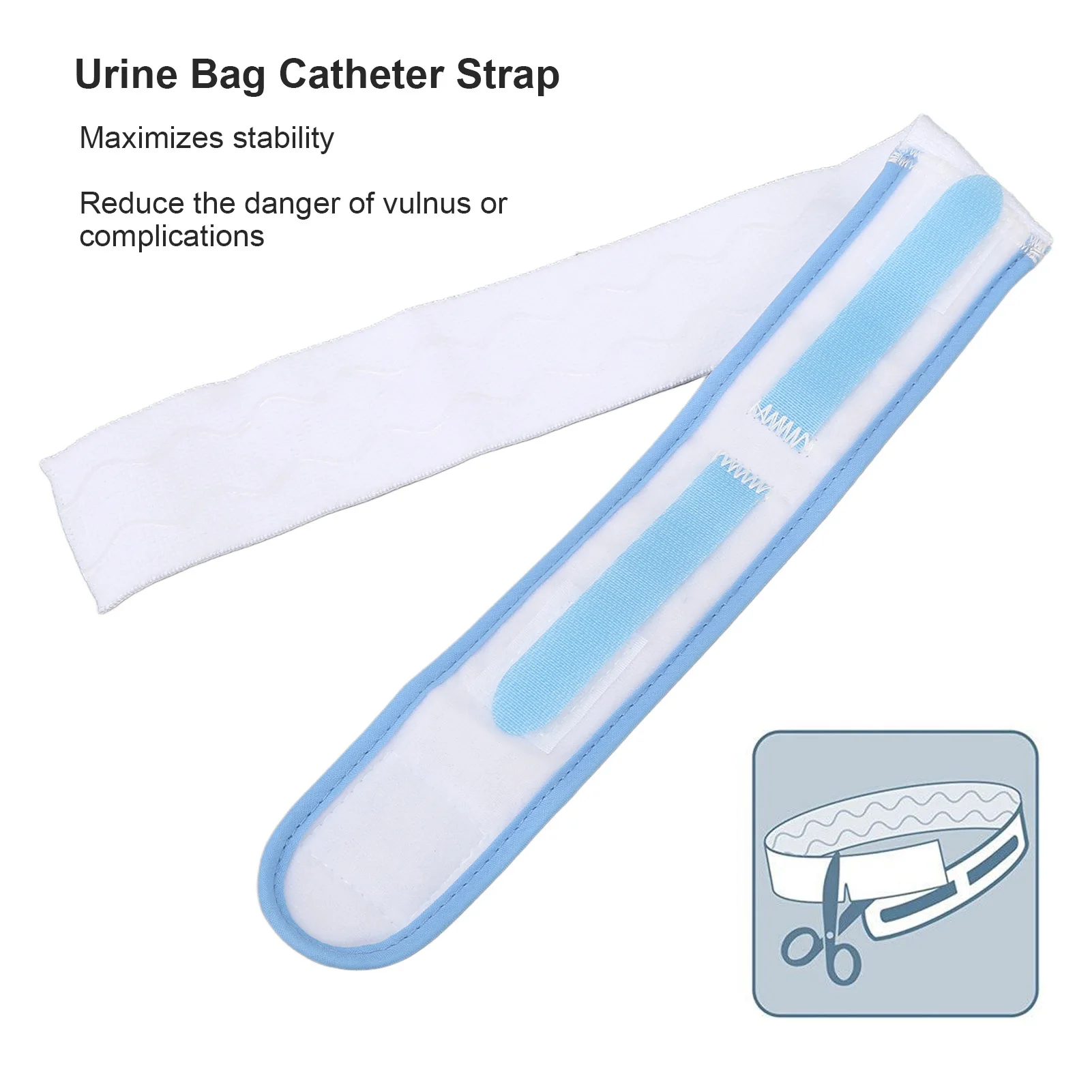 Urine Drainage Bag Strap Tightness Adjust Prevent Slipping Skin Friendly Catheter Stabilization Band Urinal Fixing Restrain Belt