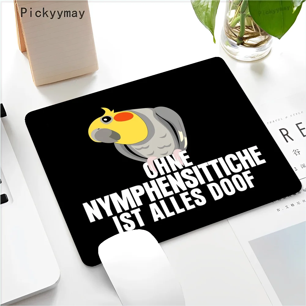 Cockatiel bird Floor Mat Small Office Computer Desk Mat Table Keyboard Big Mouse Pad Laptop Cushion Non-slip