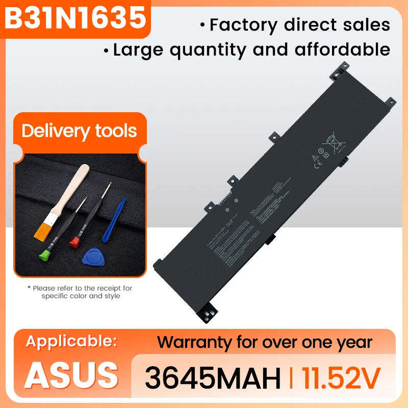 Imagem -01 - Bateria para Asus Vivobook B31n1635 Pro 17 A705u N705u A705ua X705u X705ub X705uf X705uv X705un X705uq bateria para asus vivobook b31n1635 pro 17 a705u n705u a705ua x705u x705ub x705uf x705uv x705un x705uq 01