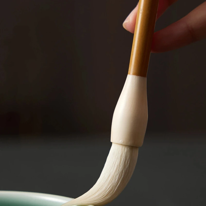 Chinese Calligraphy Brush Long-pointed Woolen Hair Seal Script Writing Practice Copying Models for Beginners Huzhou Brush Pens