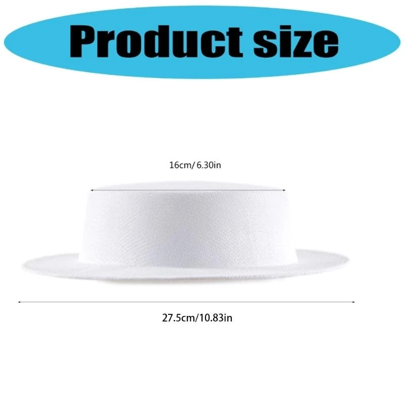

31BB Stylish Flat Hat Base Comfortable Cotton Hat Base Fancy Dress Hat Base