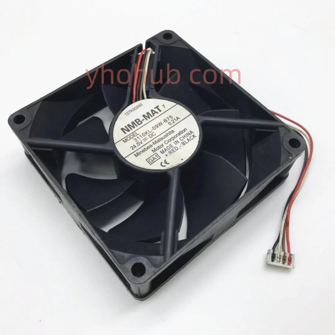 

NMB-MAT 3110KL-09W-B75 GA1 DC 24.5V 0.21A 80x80x25mm Server Cooling Fan