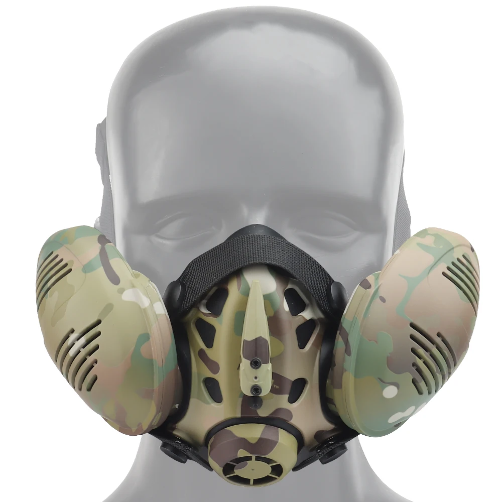 Specjalna taktyczna maska oddechowa półmaska gazowa do wojskowego paintballa Airsoft polowanie CS gra Cosplay mrówka mężczyźni Model