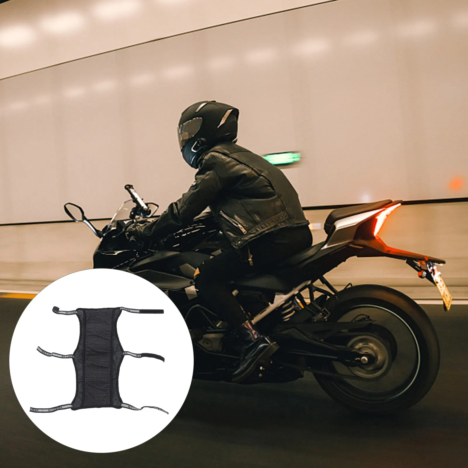 

Motorcycle Seat Cushion Ergonomic Breathable Heat Insulation Grid Protect Pad Compatible Most Motorbikes Cool Summer
