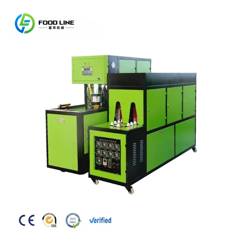 Semi Automatic PET Bottle Blowing Machine Custom Small Stretch Blow Molding Machine for 200ml-10000ml Water Juice Bottles