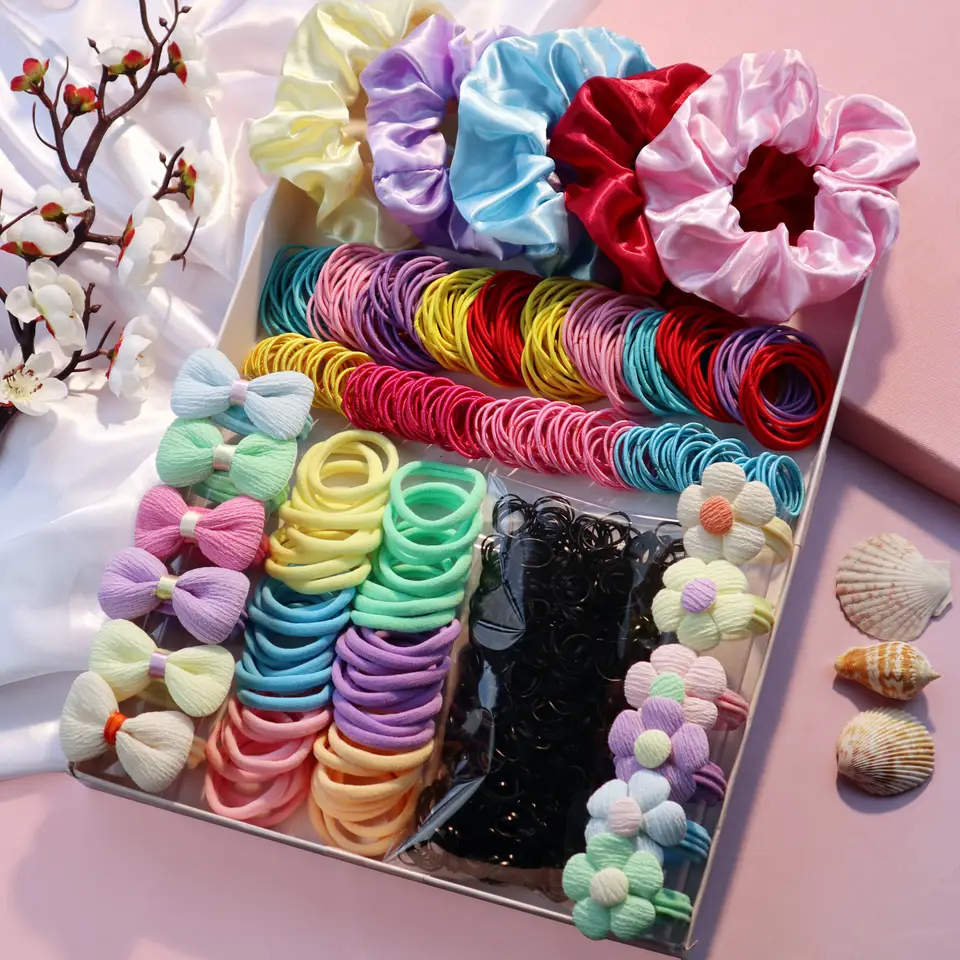 Hair Scrunchies Set Of Two Gots Mix Carousel