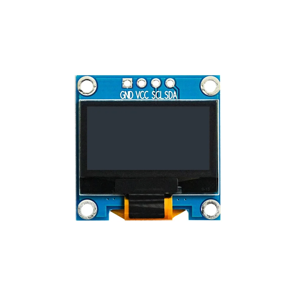 5pcs 0,96 Polegadas Módulos OLED Monocromáticos Display 128X64 IIC 4 Pinos LCD SSD1315 Branco Azul Amarelo 3.3V Tela Serial Para Arduino
