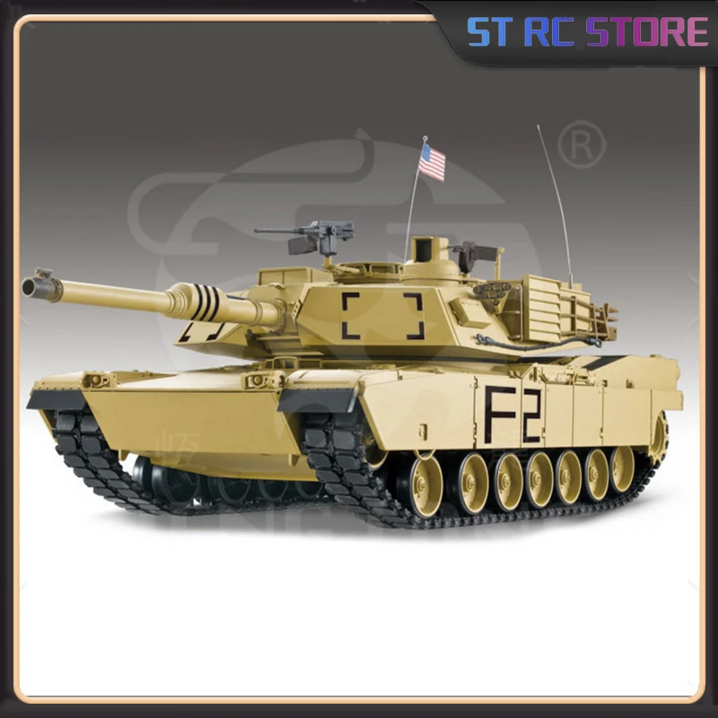 Rc Tank 3918 Heavy 1:16 Us M1a2 Remote Control Main Battle Infrared Shooting Tank Metal Track 7.0 Edition Remote Control Toys