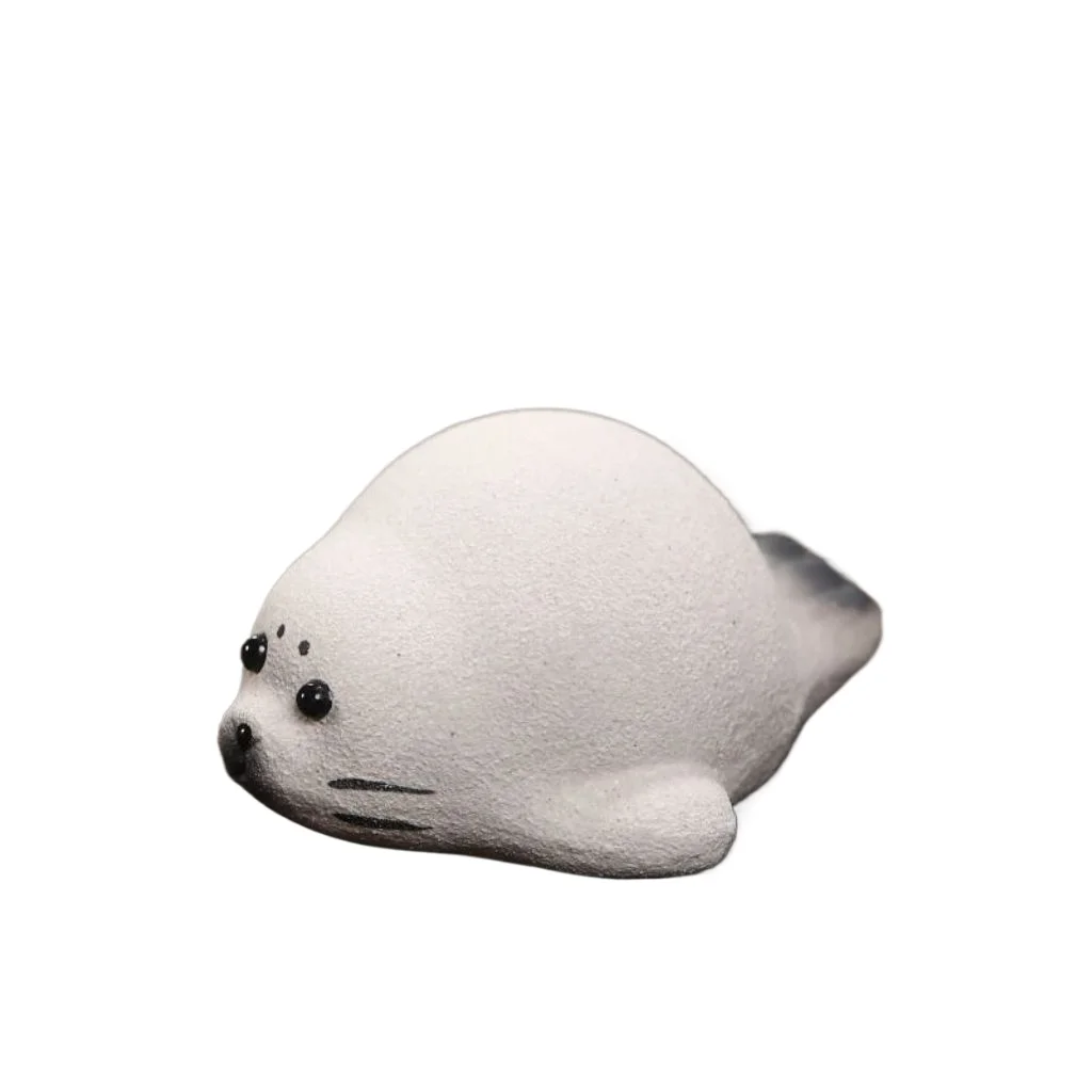 ليتل ختم الشاي الحيوانات الأليفة الأبيض اليشم قسم الطين النخيل ليتل جميل الديكور الأزياء الإبداعية الخام الخام الأرجواني الرمال النقي اليد الشاي الحيوانات الأليفة