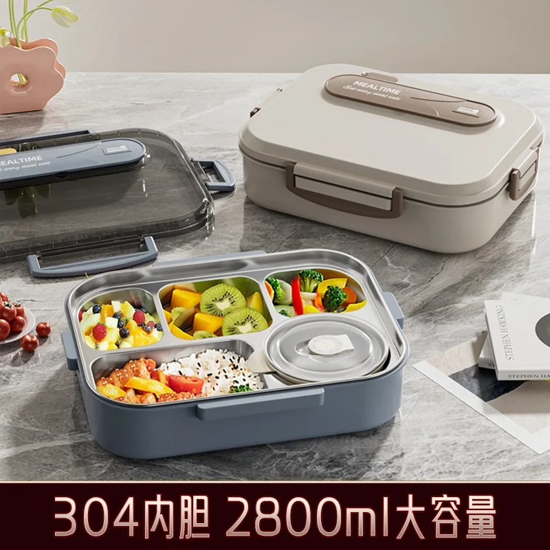 

2.8L Lunch Boxes Adults Thermos Dinner Kids Food Thermal 304 Container Stainless Steel Food Warmer Airtight Container Bento Box