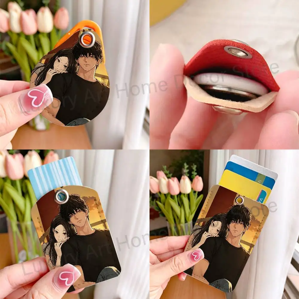 J-Just T-Twilight Manhwa Cute Cartoon Card Keychain Anime Fashion Pendant Bag ID Door Card Case Bus Card