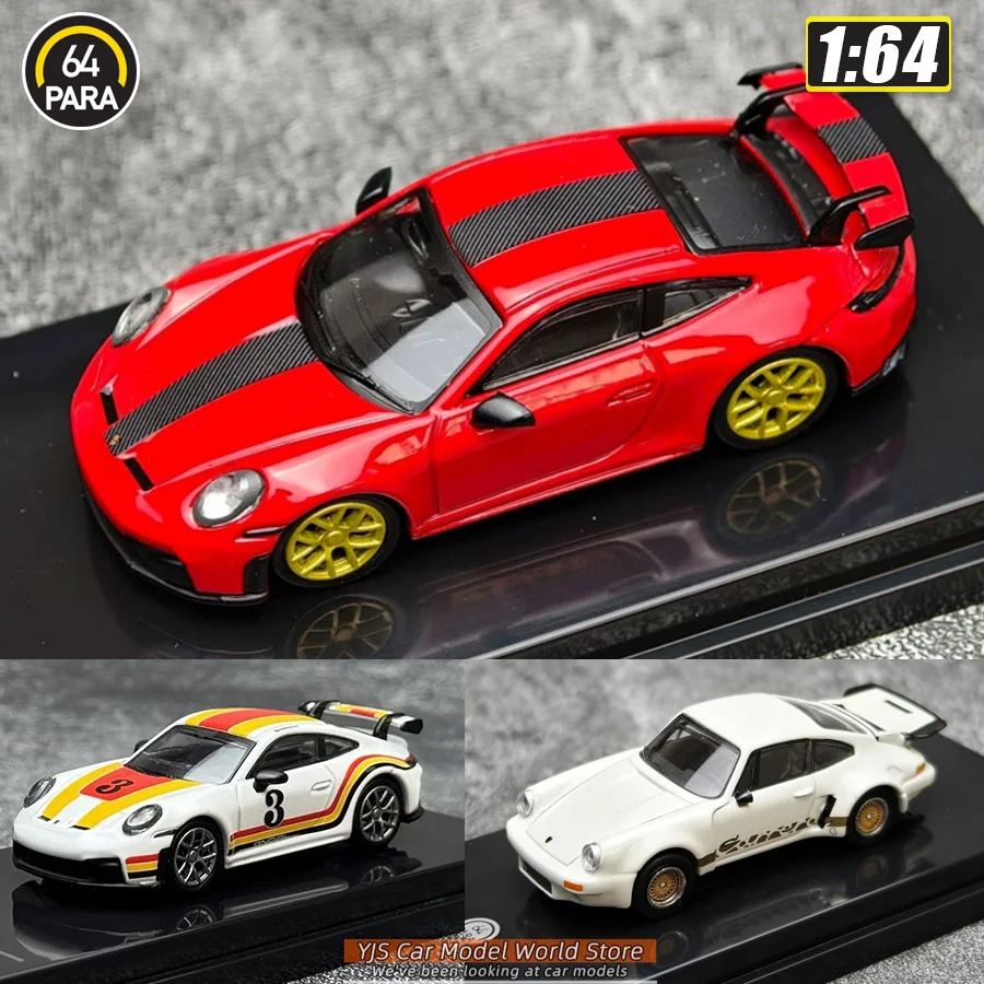 PARA diecast model 1/64 Porsche 911 GT3 (992 .2) 2025  Carrera RSR 3.0 1974 911 gt3 992.2 3# car model stcollection