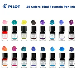Pilot 25 Color Fountain Pens Ink 15ml Glass Bottled Writing Calligraphy Waterproof Chinese ink Office School Supplies Stationery