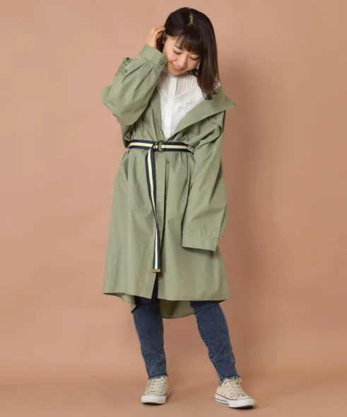 

Ветровка женская демисезонная тонкая с капюшоном, в японском стиле, на одной пуговице, с длинными рукавами, весна 2020