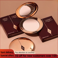 Natural Powder Setting Oil Control Puffs Waterproof Brighten Skin Foundation Compact Soft Flawless Dry Powder Contour Palette