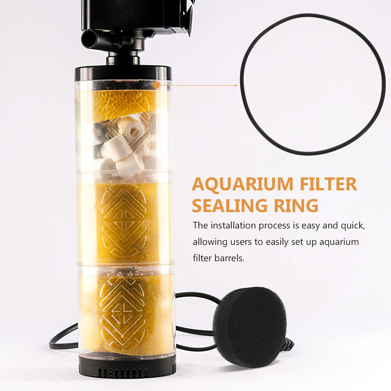 

Aquarium Filter Bucket Sealing Gasket Strong Fish Tank Filter Seal Ring Leak Prevention Easy Installation Sealing Gasket