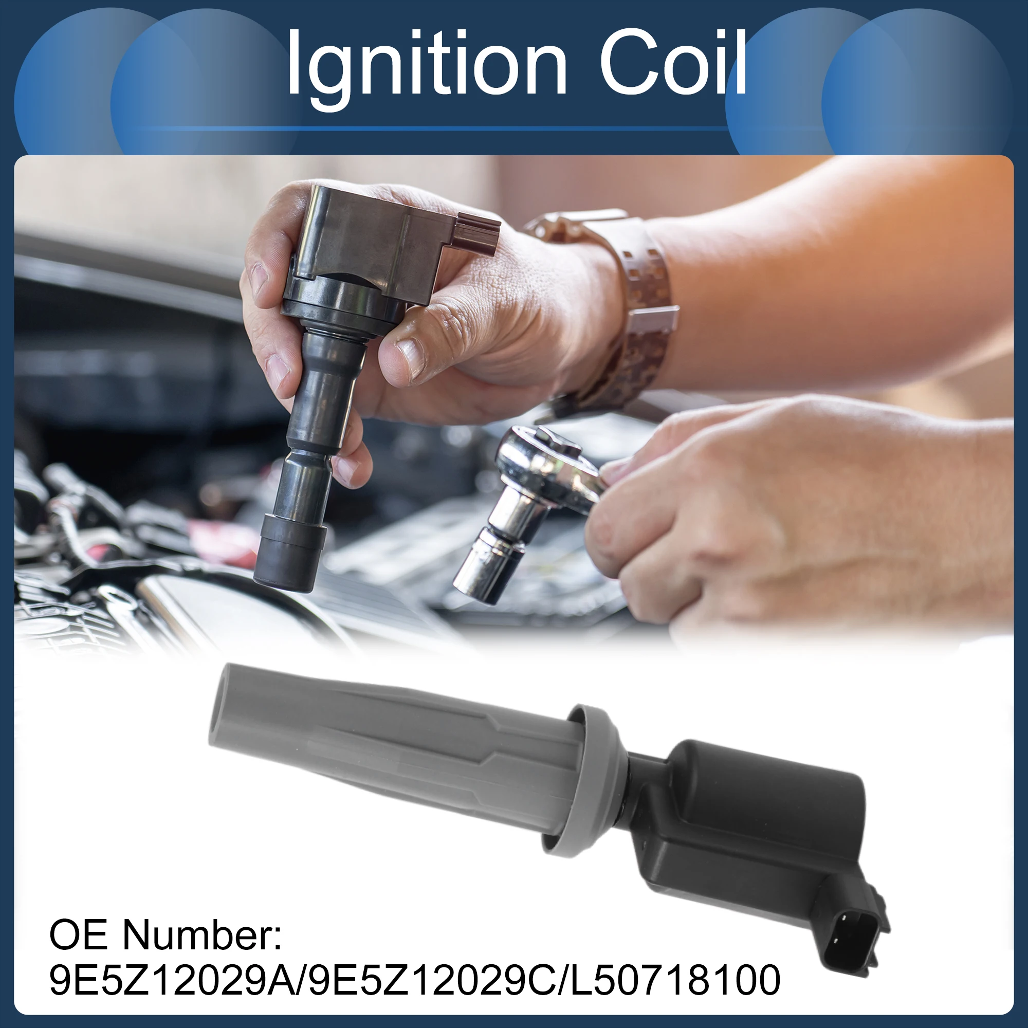 

UXCELL Ignition Coil Ignition Coil Pack No.9E5Z12029A/9E5Z12029C for Ford Escape 2.0L