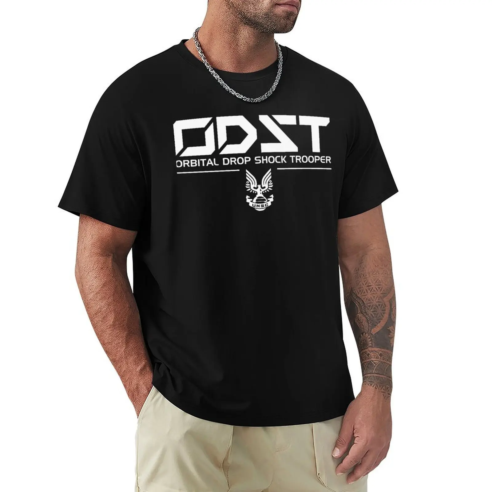 ODST Shirt white T-shirt summer clothes customs aesthetic clothes cute tops mens tall t shirts